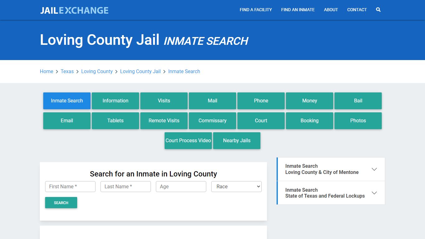 Loving County Jail, TX Inmate Search: Roster & Mugshots